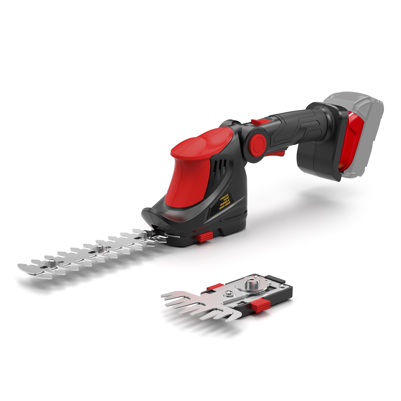 3D VO INN hedge trimmer cordless with Milwaukee compatibility for flexible yard power.