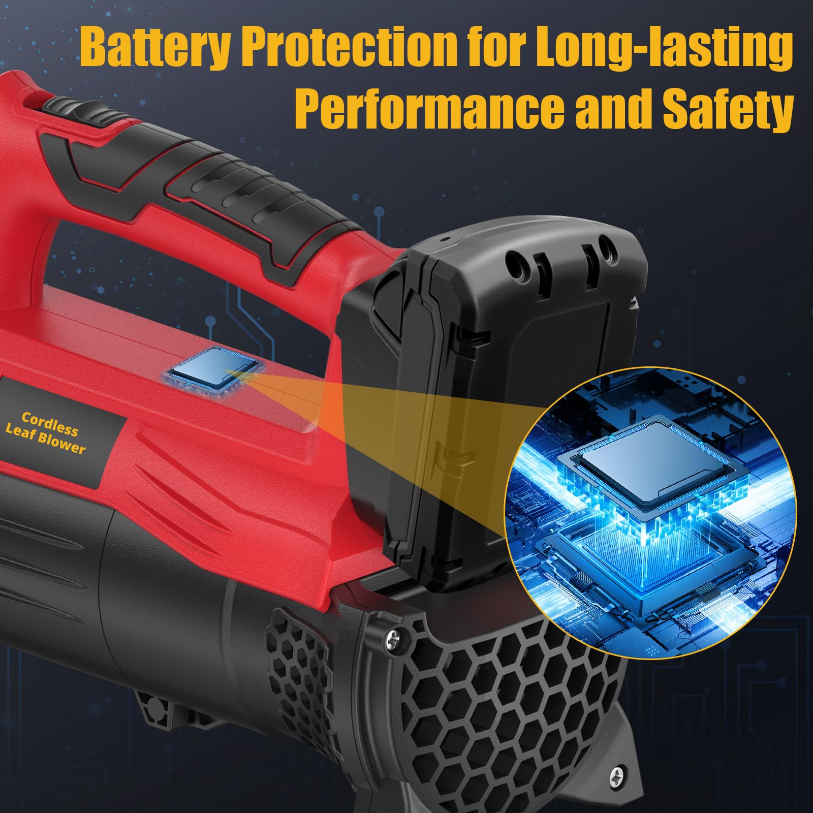 3D VO INN lightweight handheld blower ideal for one-handed operation.