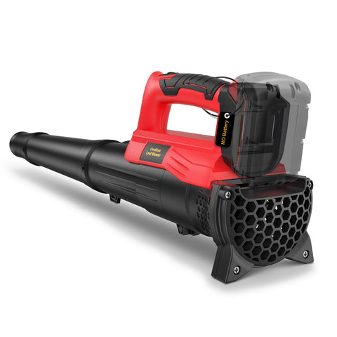 3D VO INN leaf blower front view highlights compact cordless design for easy patio cleanup.