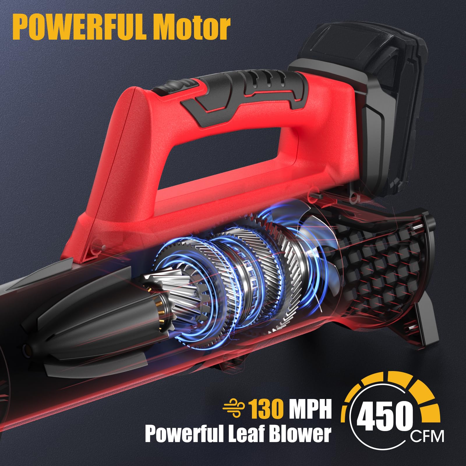 3D VO INN copper motor closeup emphasizes durability and efficient performance.