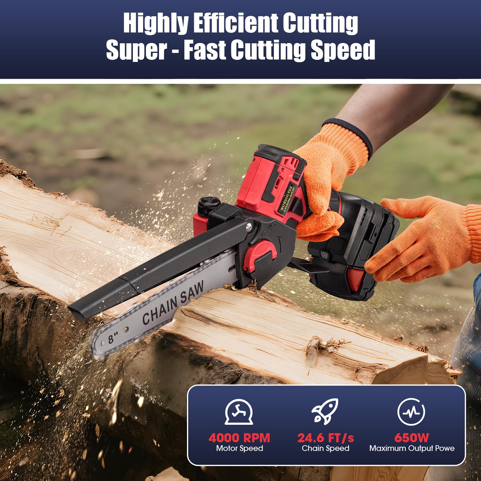 3D VO INN locking safety button prevents accidental starts during setup.