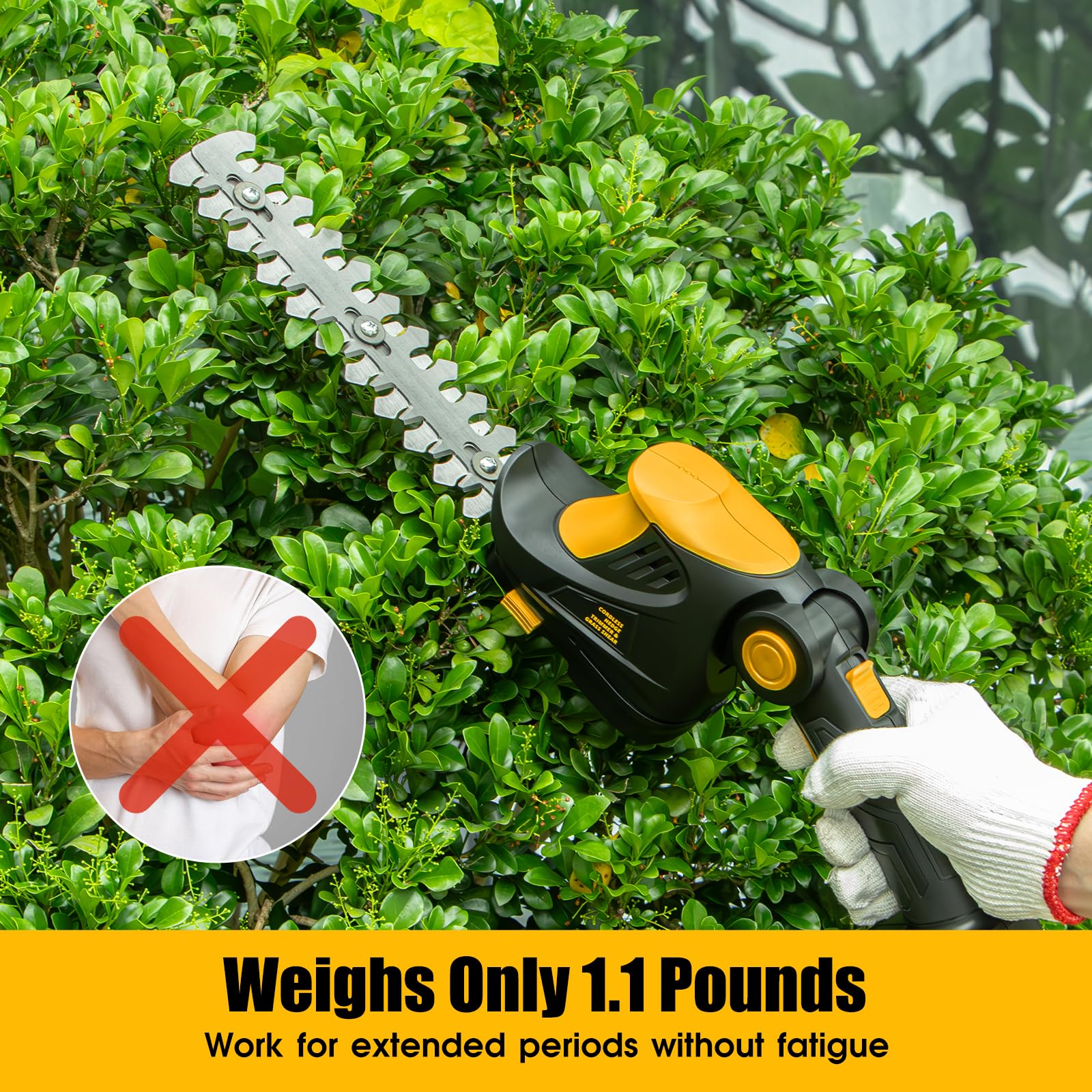 3D VO INN ergonomic handle supports comfortable, one-handed operation