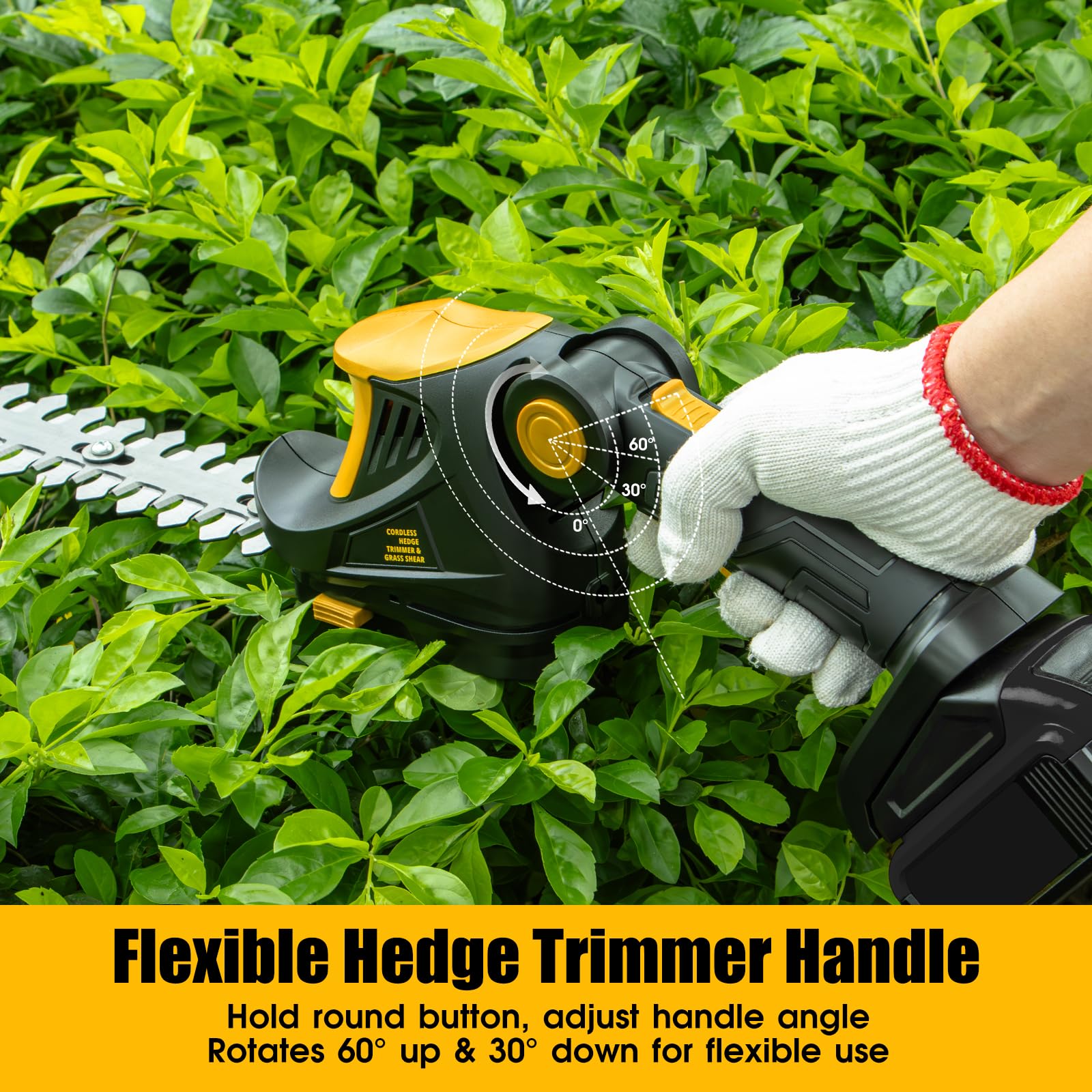 3D VO INN blade guards and safety lock enhance garden safety