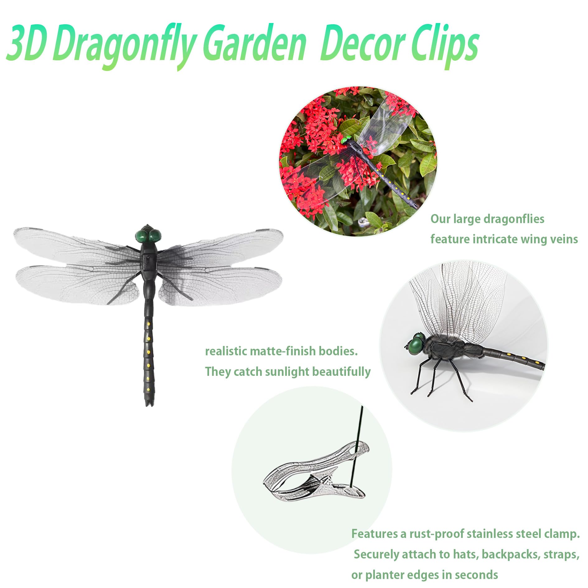 3DVOLTMATE garden-path dragonfly accents line walkways with visual focal points.