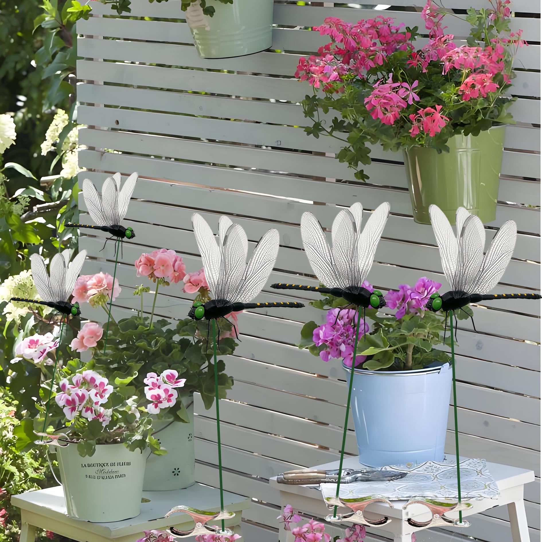 3DVOLTMATE indoor-outdoor planter art enhances pots with subtle yard charm.