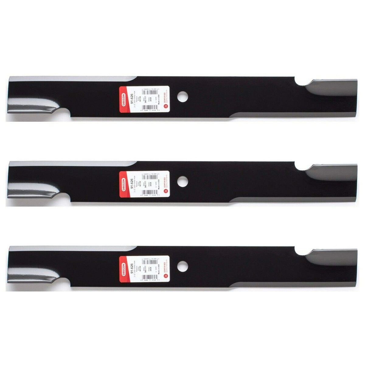 3PK Oregon 91-626 blade for Scag 61-inch deck, sharp, reliable cut