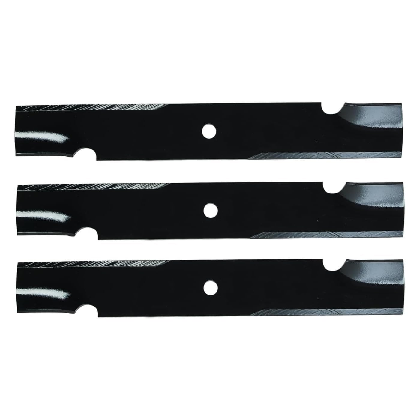 3PK USA mower blade for 52-inch cut, engineered for smooth, even mowing and long-lasting performance.