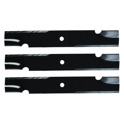 3PK USA mower blade for 52-inch cut, engineered for smooth, even mowing and long-lasting performance.