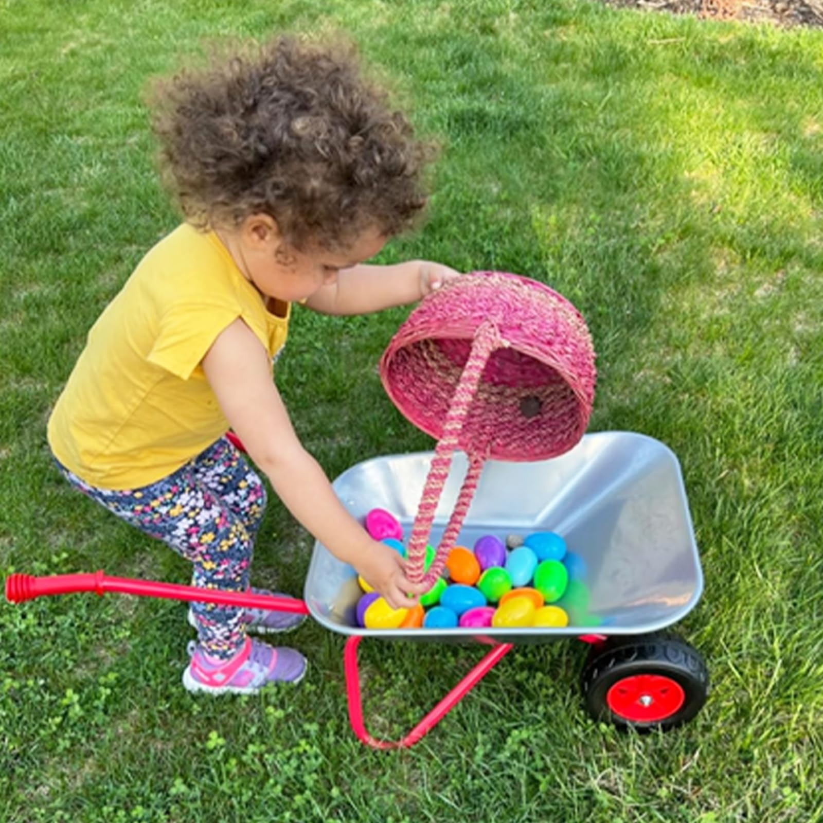 3T GROUP Safety-certified kids wheelbarrow for family use