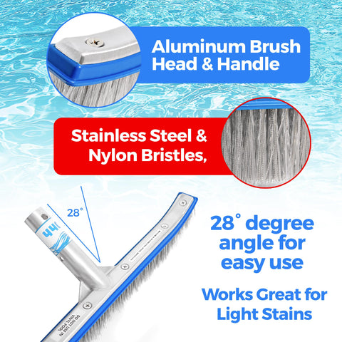440 Combo curved design reaches corners and edges for thorough scrubbing.