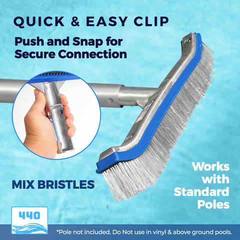440 Combo EZ clip attachment demonstrates easy pole swapping with most poles.