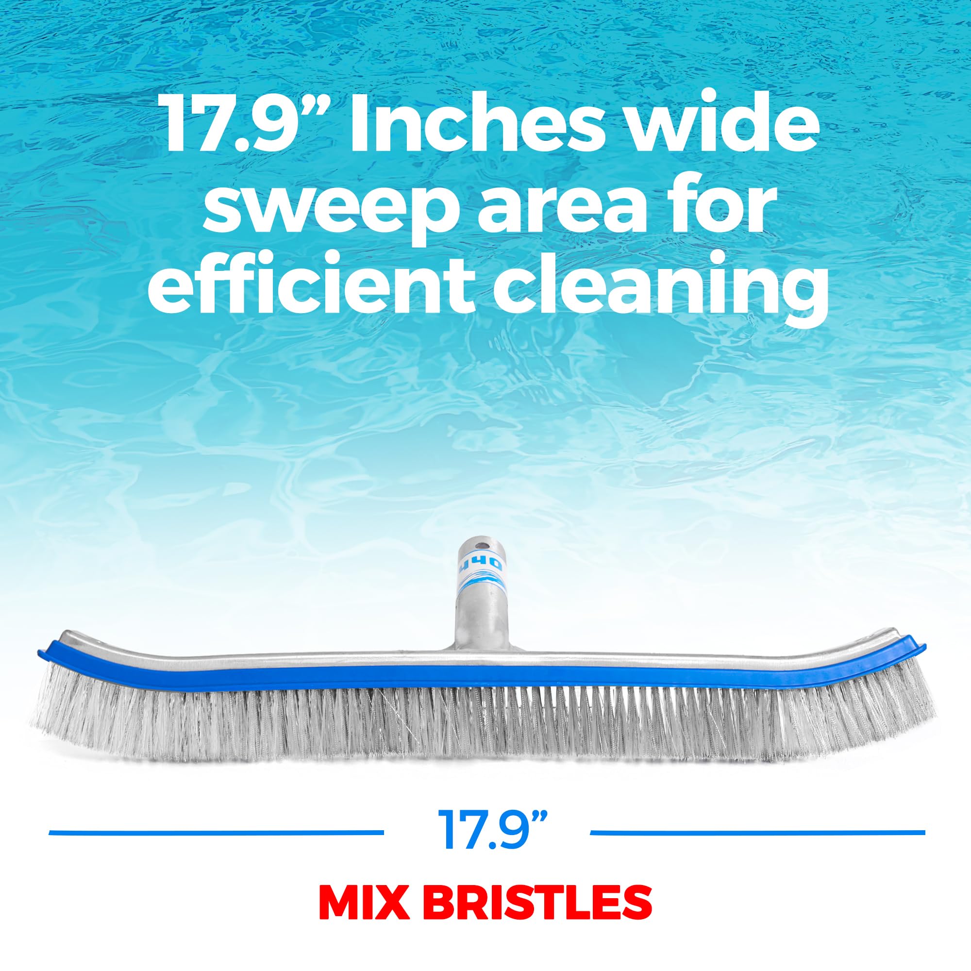 440 Combo heavy-duty frame and bristles deliver durability in demanding pool maintenance.