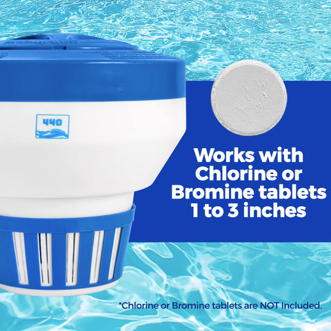 440 Heavy-duty plastic construction withstands sun and weather.
