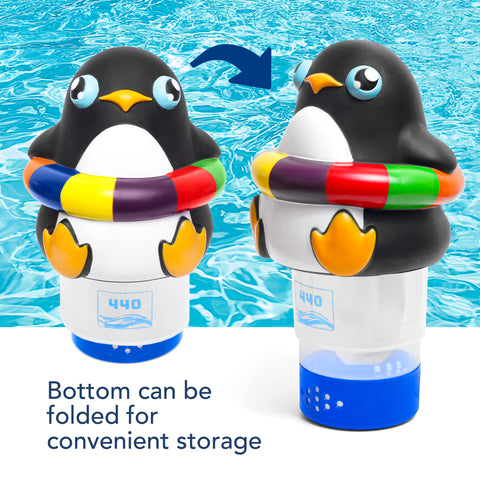 The 440 pool chlorine floater suits both small and large pools with flexible dosing options.