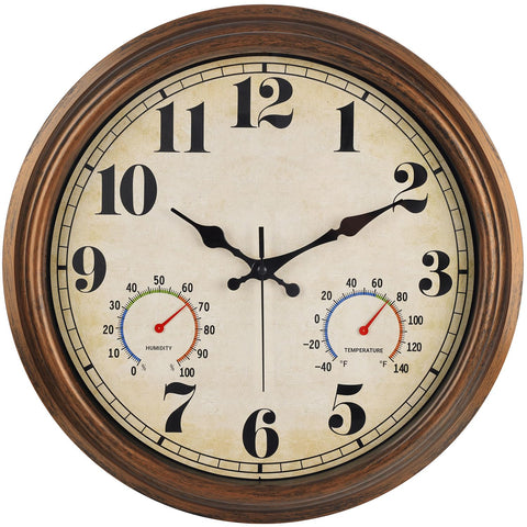 45MinST bronze vintage wall clock front view adds timeless decor.