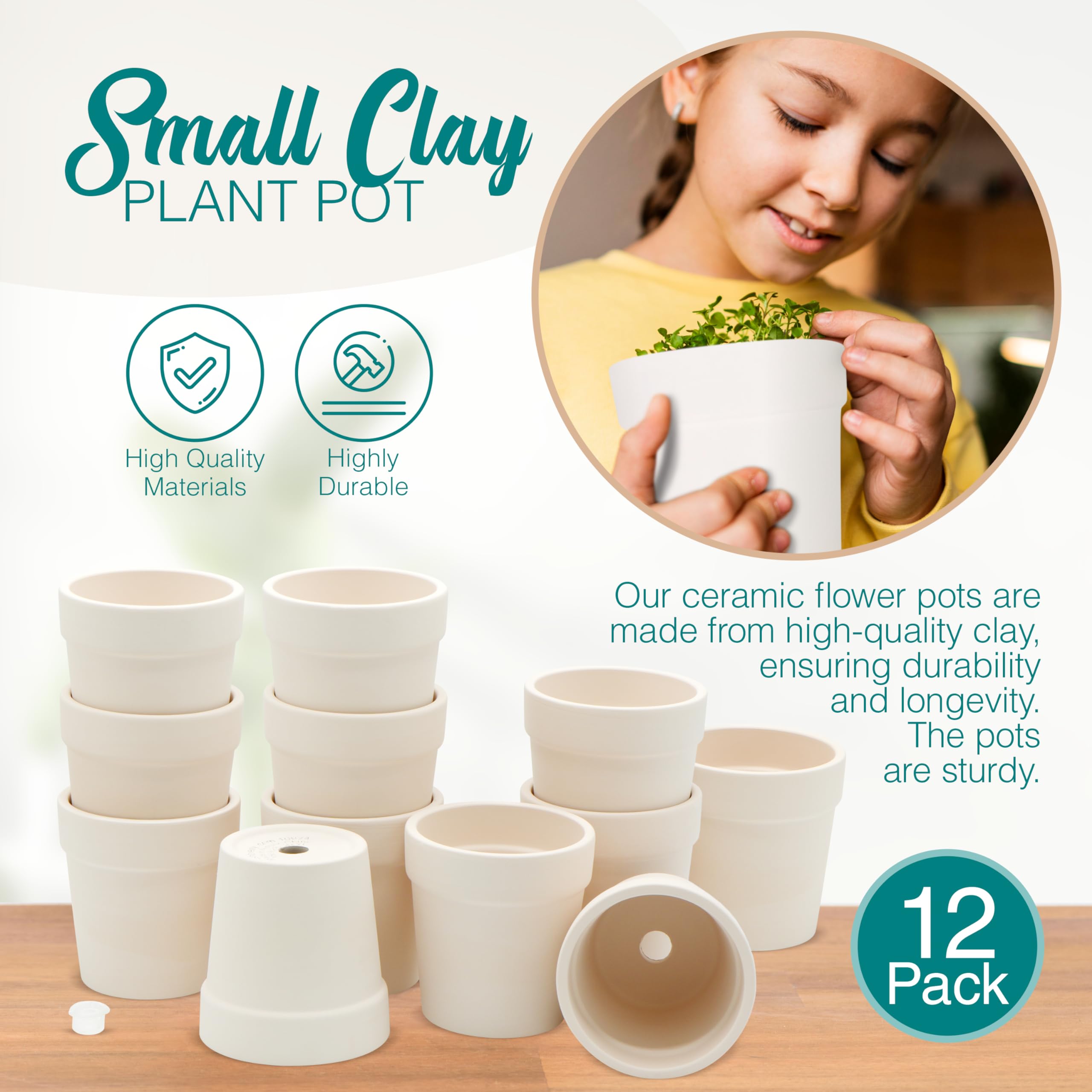 4E's Novelty pot with 2.25in bottom width for stable desk plants.