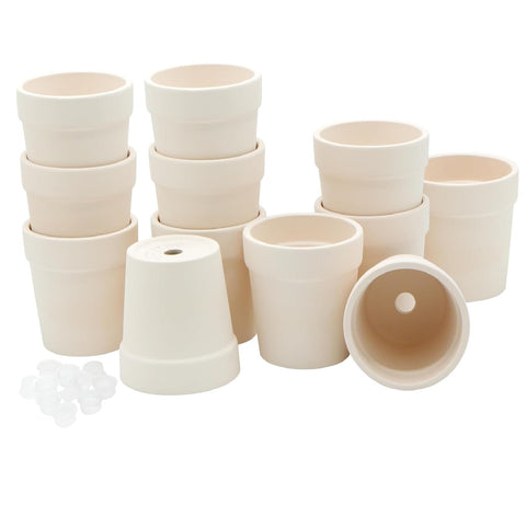 4E's Novelty ceramic flower pot 12-pack for versatile indoor plant displays.