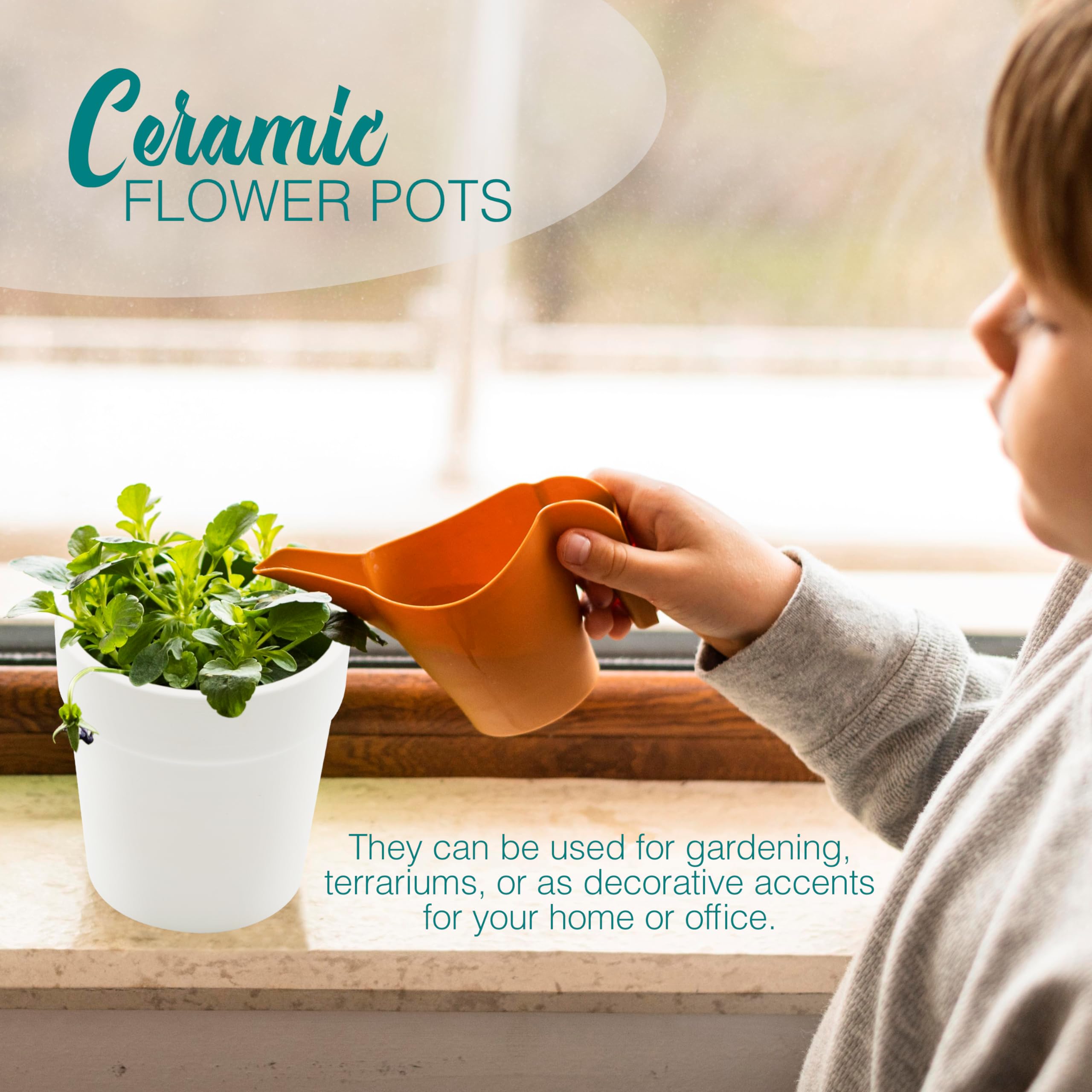 4E's Novelty pot with a sleek matte finish adds elegance to any space.