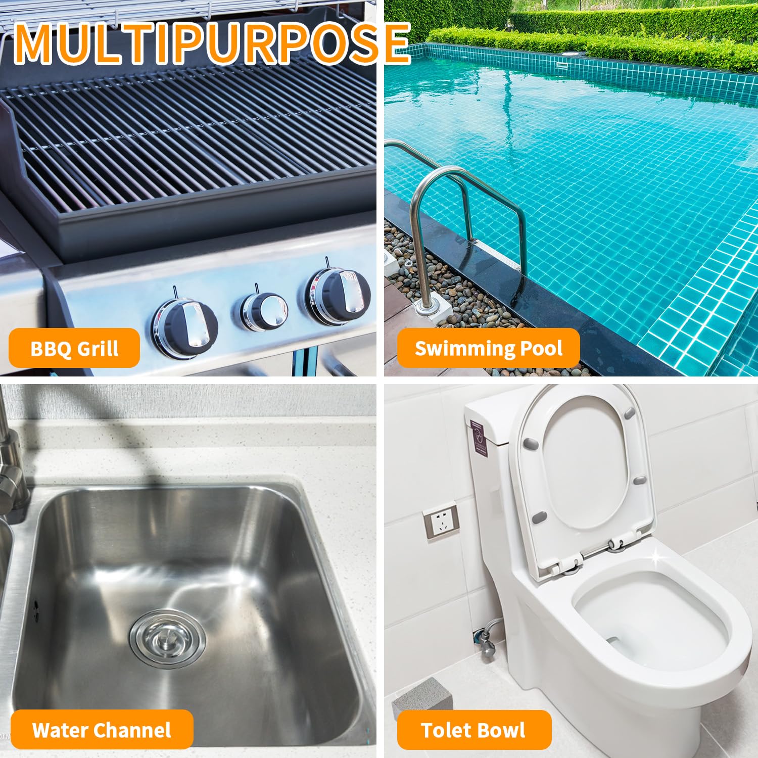4TH pumice stone cleans pools and bathroom surfaces gently