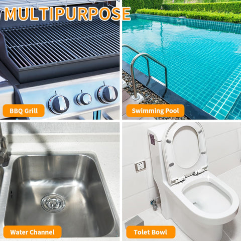 4TH pumice stone cleans pools and bathroom surfaces gently