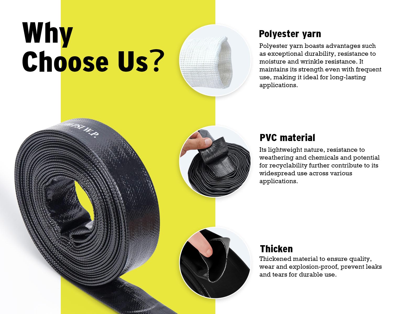 6699 hose wall thickness detail highlighting sturdy construction
