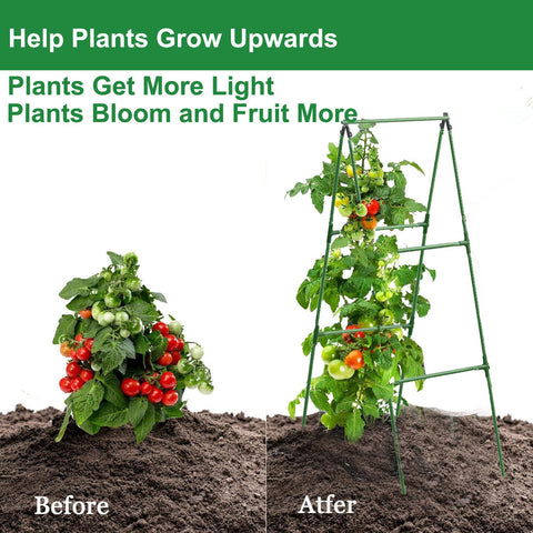 7Queen A-Frame cucumber net provides sturdy support for vegetables.