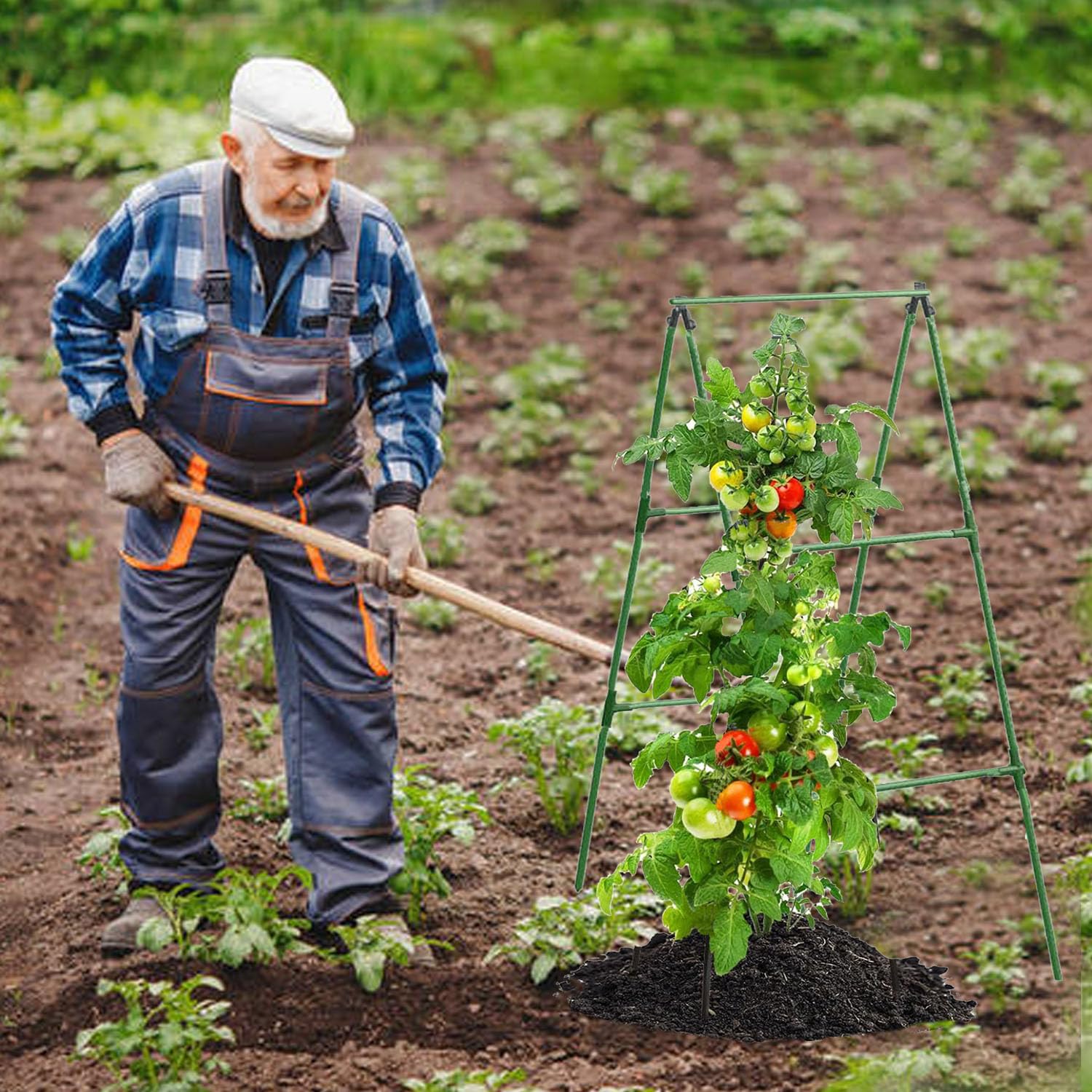 7Queen A-Frame trellis optimizes sunlight and airflow for healthier vines.