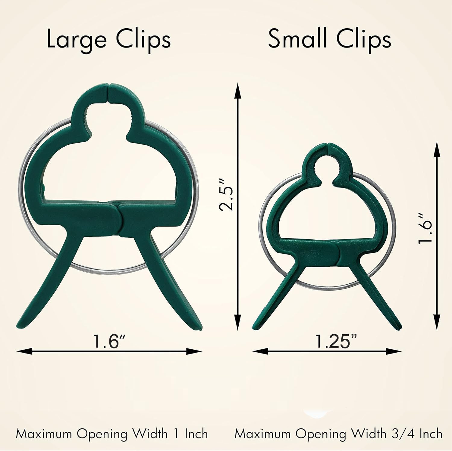 7Queen easy-grip clip enables one-handed attachment to trellises