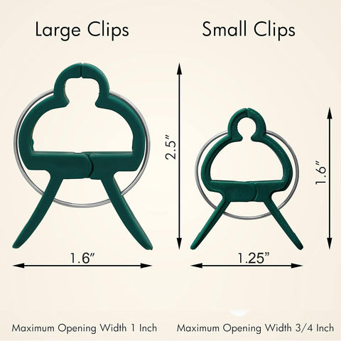 7Queen easy-grip clip enables one-handed attachment to trellises