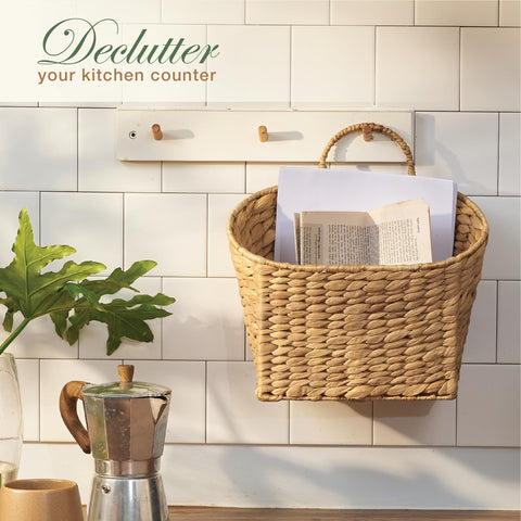 84ECO kitchen and entryway organizer blends practical storage with rustic style.