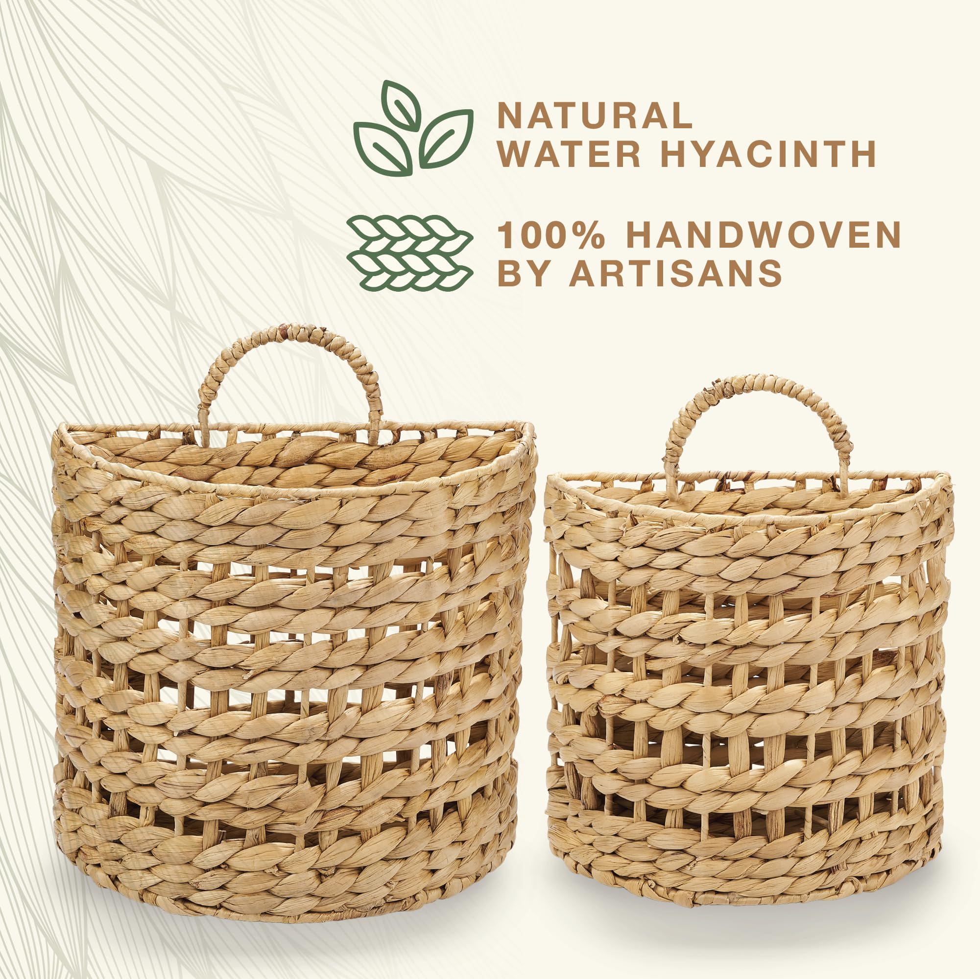 84ECO eco-friendly hyacinth material enhances rustic décor with sustainable style.