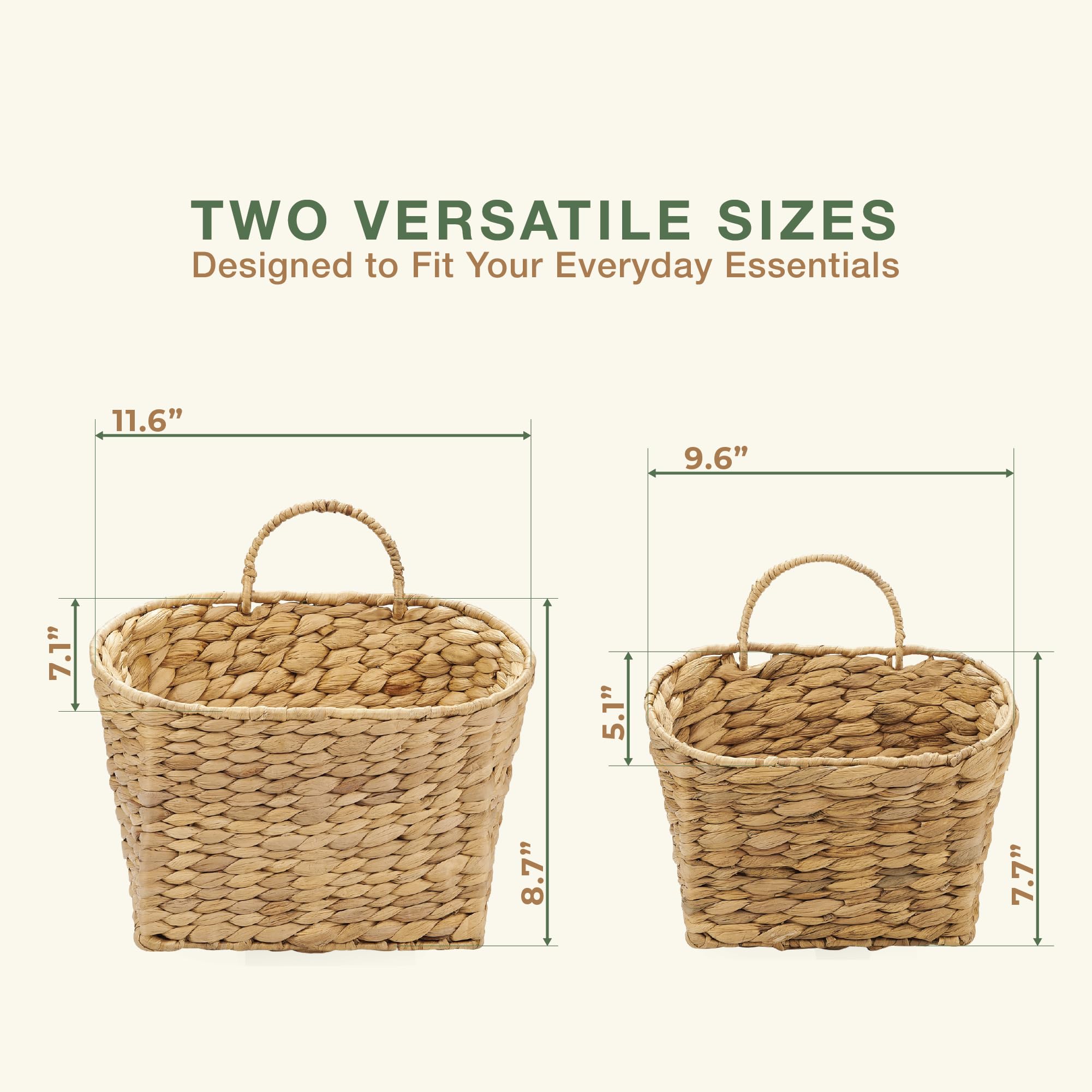 84ECO naturally handcrafted hyacinth basket combines charm and everyday utility.