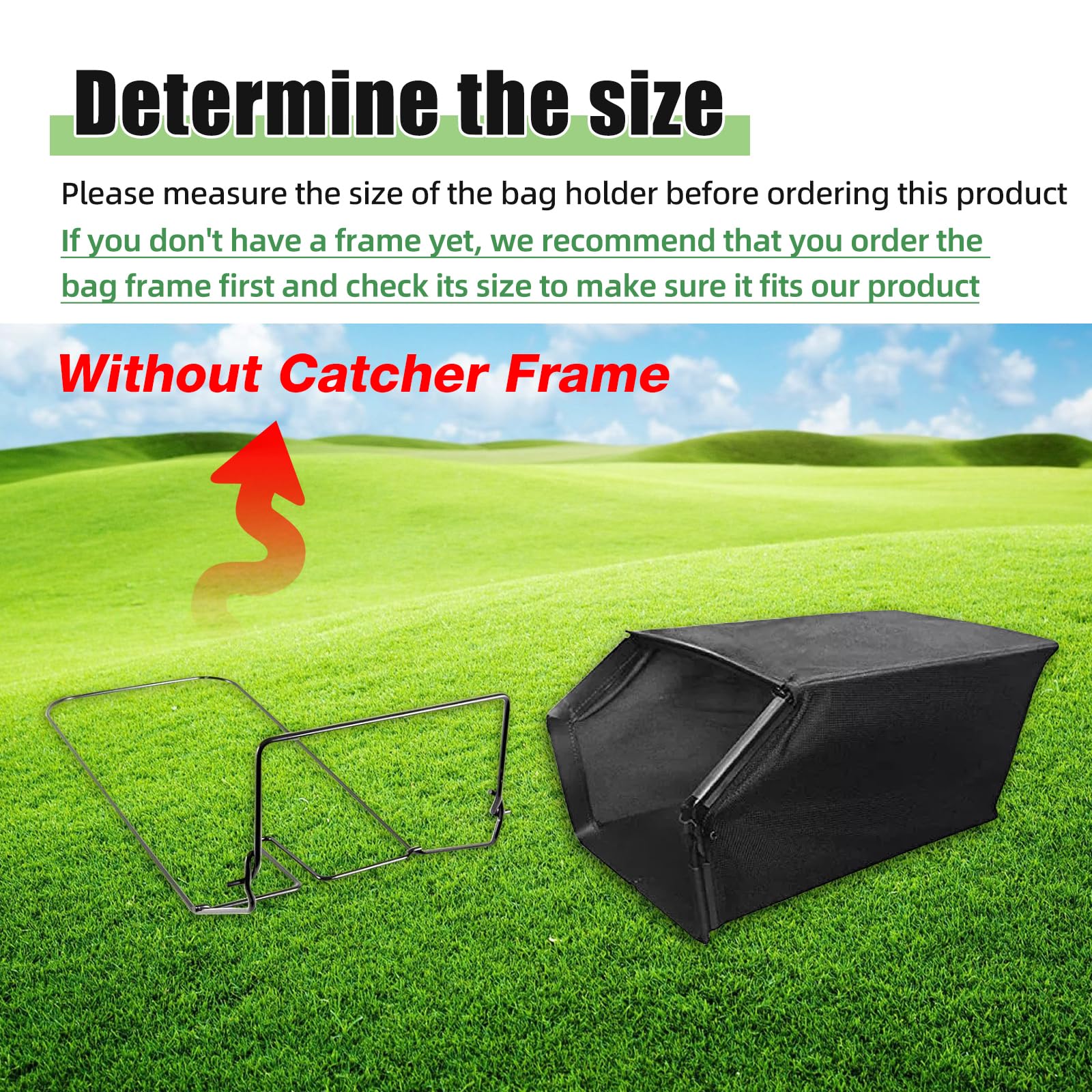8B8B lawnmower bag 96404117b compatible with TB models for easy disposal
