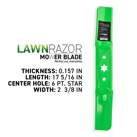 8TEN blade, 17-5/16 inch long, precise and balanced cuts