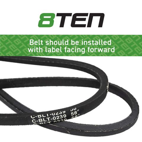 8TEN drive belt for FT24 tiller delivers smooth engagement and durability.