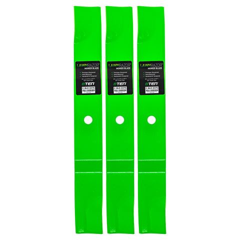 8TEN LawnRAZOR blade front view for 52-inch decks boosts cut efficiency