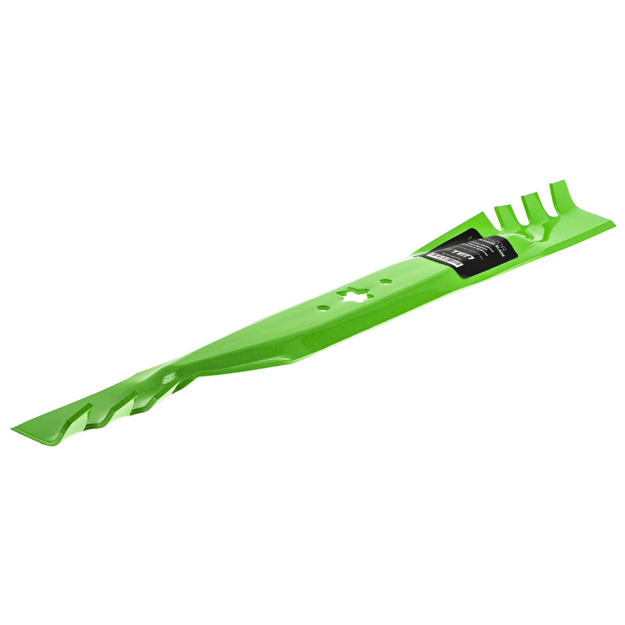 8TEN LawnRAZOR blade set in action delivering consistent cut quality.