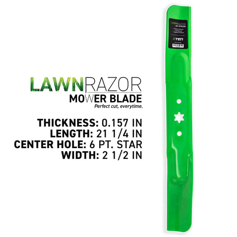 8TEN LawnRAZOR blade set for Troy-Bilt 42-inch decks supports clean, even mowing.