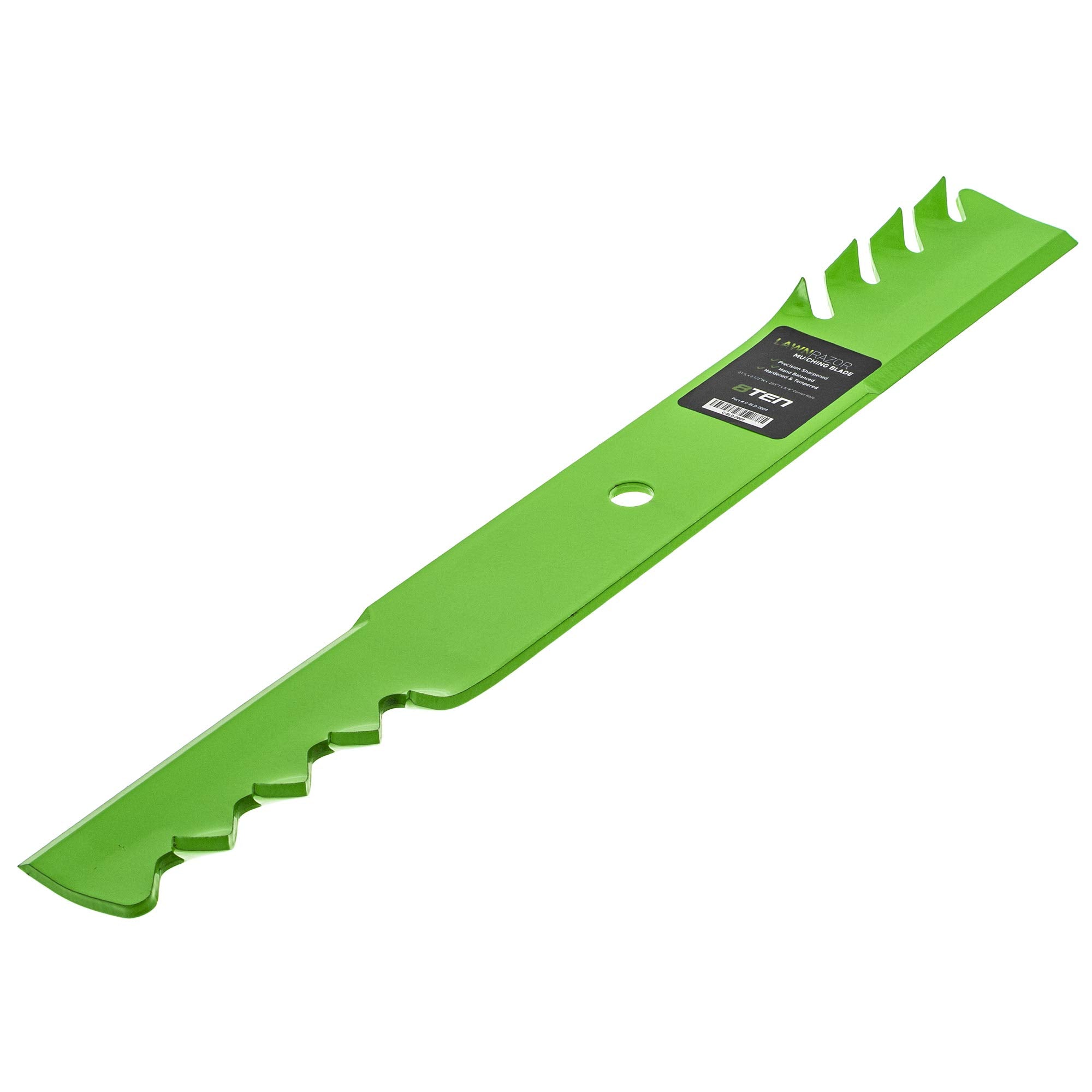 8TEN LawnRAZOR deck alignment view demonstrates proper mounting