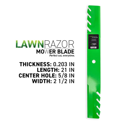 8TEN LawnRAZOR packaging showcases a convenient 3 pack for replacements