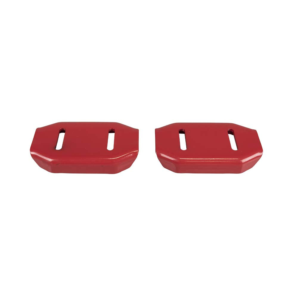 8TEN skid shoes set on Toro snowblower side view improve smooth contact and even wear