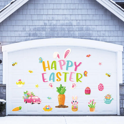 90shine HAPPY EASTER letter magnets decorate metal surfaces with bold messaging