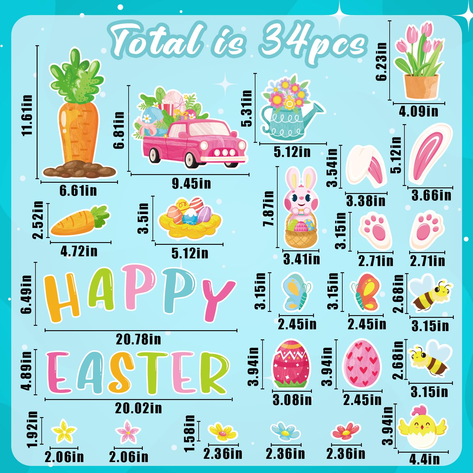 90shine Easter truck magnet adds whimsy on metal surfaces