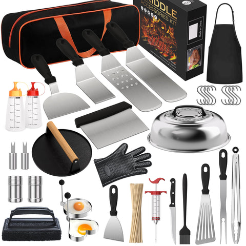 Furnhome 134pcs griddle kit spatulas for precise outdoor cooking