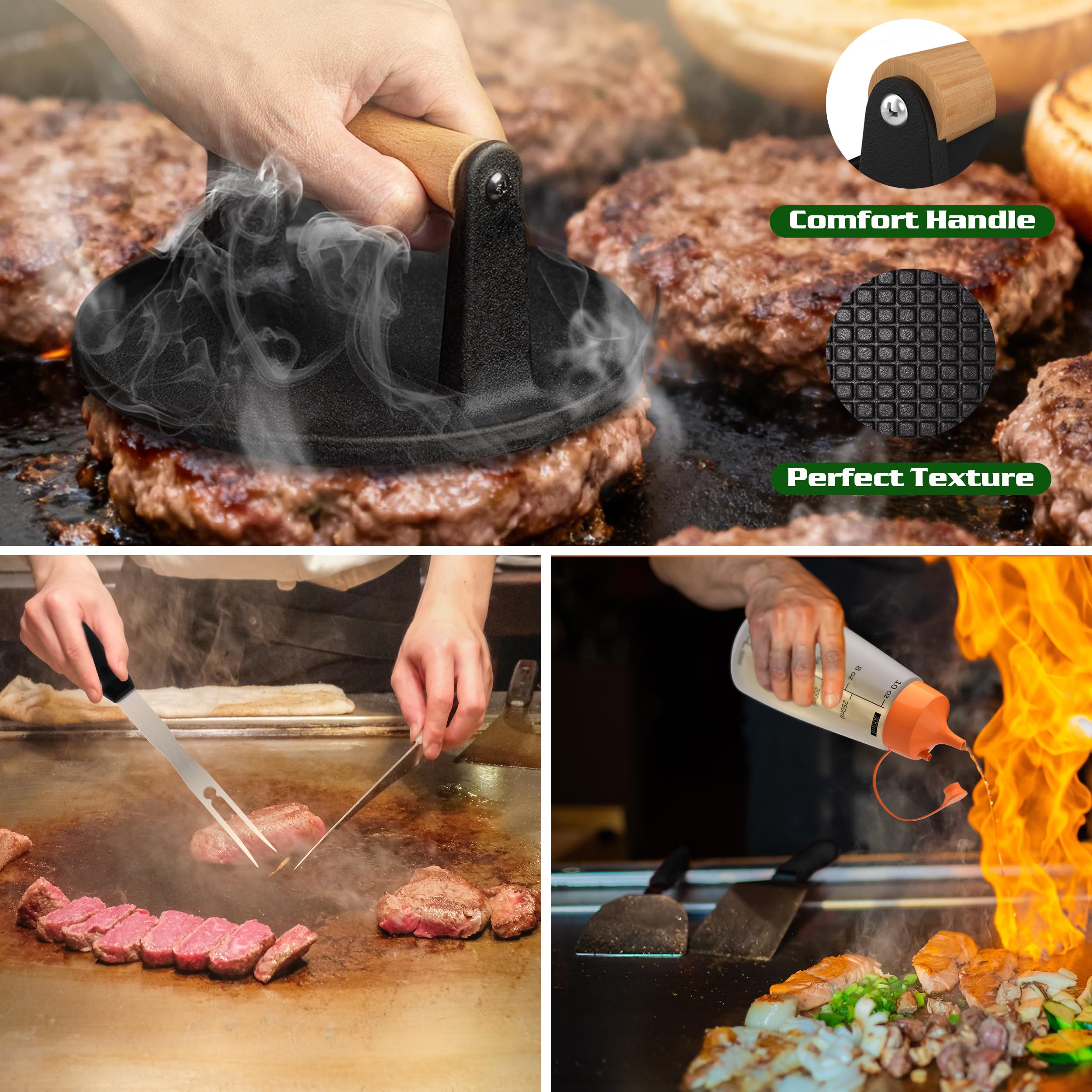 Furnhome basting cover and tools setup for controlled sauce application