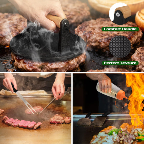 Furnhome basting cover and tools setup for controlled sauce application
