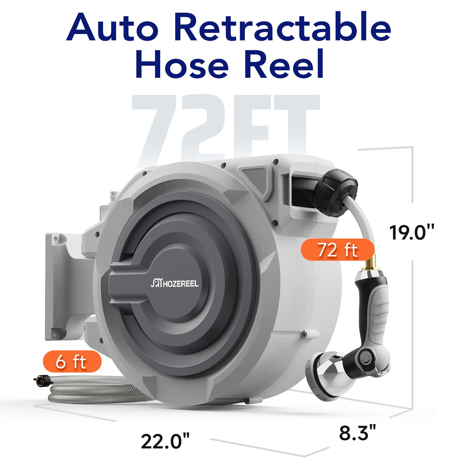 HOZEREEL reel for heavy outdoor use with reliable performance.