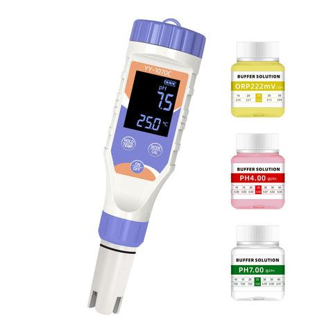 Terronix 7-in-1 digital pool tester with display for quick, reliable water checks.