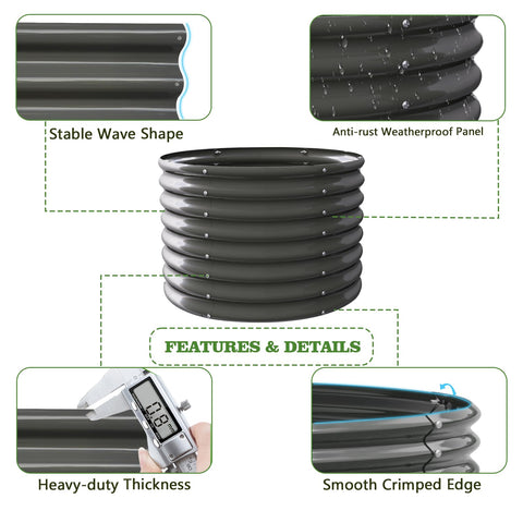 A ANLEOLIFE 22-gauge galvanized steel close-up with eco-friendly powder coating