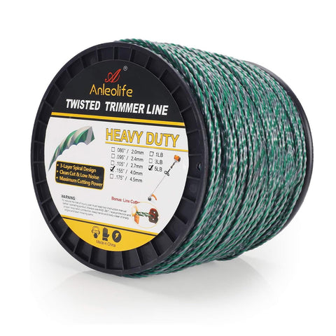 A ANLEOLIFE 5-pound twisted line donut for heavy-duty trimming and durable performance